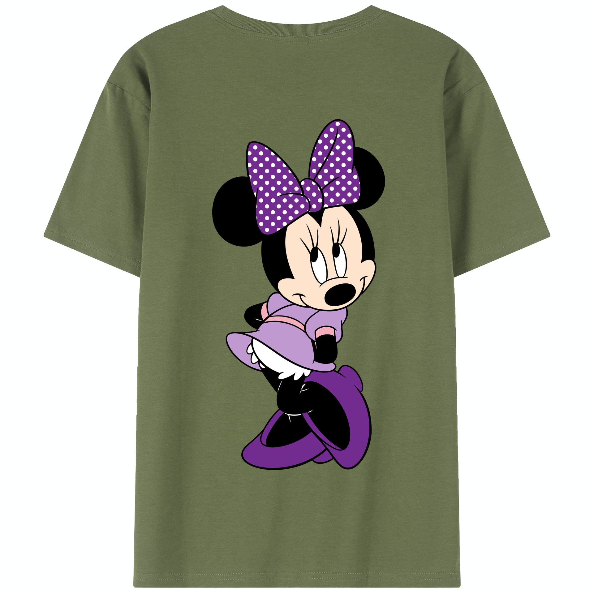 （画像用） ミッキーマウス Mickey Mouse 綿100％半袖Tシャツ（背面プリント）